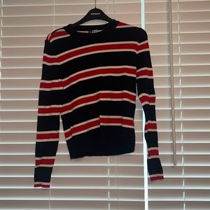 Divided Striped Sweater